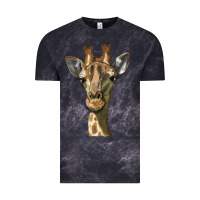 Cloud Black giraffe head Vintage Tee - LillyAllenDesigns