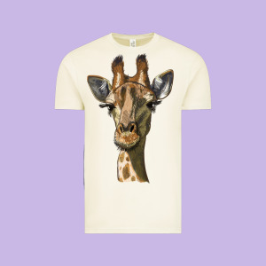 Giraffe Head Vintage Tee Designed By Lillyallendesigns