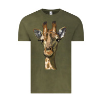 Vintage Olive giraffe head Vintage Tee - LillyAllenDesigns