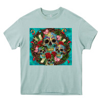 Arona sugar skulls tumbler 3 Heavy Core Tee - CTS Tumbler Store