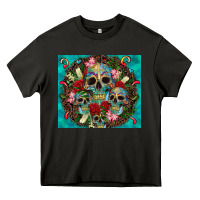 Asphalt sugar skulls tumbler 3 Heavy Core Tee - CTS Tumbler Store
