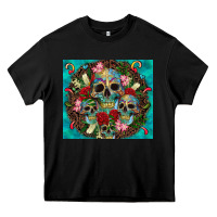 Black sugar skulls tumbler 3 Heavy Core Tee - CTS Tumbler Store