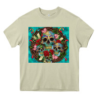 Mossy sugar skulls tumbler 3 Heavy Core Tee - CTS Tumbler Store