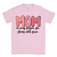 Bubblegum Pink mom in every season, she shines with grace Classic Tee - MaliasSmallBusiness