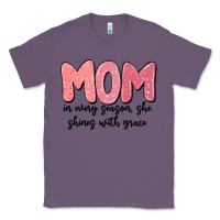 Lavender mom in every season, she shines with grace Classic Tee - MaliasSmallBusiness