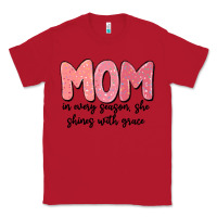Red mom in every season, she shines with grace Classic Tee - MaliasSmallBusiness