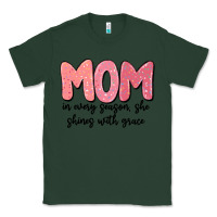 Sports Green mom in every season, she shines with grace Classic Tee - MaliasSmallBusiness