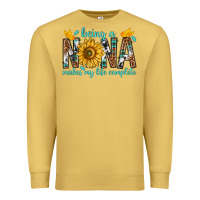 Antique Gold Being a Nana Makes My Life Complete Premium Sweatshirt - texasbilliewilder