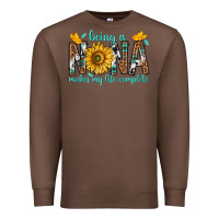 Chestnut Being a Nana Makes My Life Complete Premium Sweatshirt - texasbilliewilder