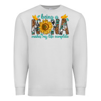 Dove Grey Being a Nana Makes My Life Complete Premium Sweatshirt - texasbilliewilder