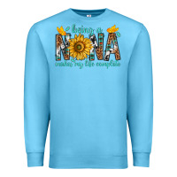 Ocean Blue Being a Nana Makes My Life Complete Premium Sweatshirt - texasbilliewilder