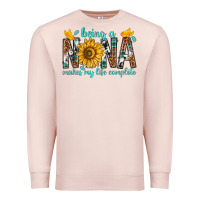 Pale Pink Being a Nana Makes My Life Complete Premium Sweatshirt - texasbilliewilder