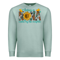 Seafoam Being a Nana Makes My Life Complete Premium Sweatshirt - texasbilliewilder
