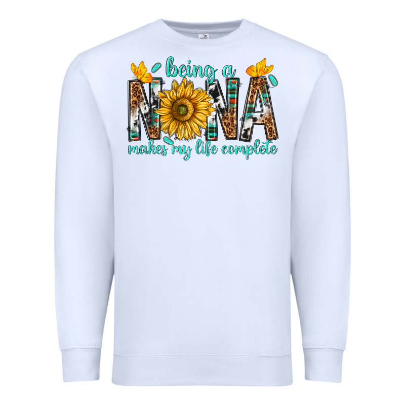 Being A Nana Makes My Life Complete Premium Sweatshirt by texasbilliewilder | Teevron