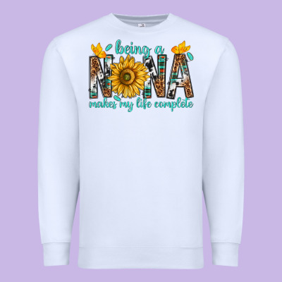 Being A Nana Makes My Life Complete Premium Sweatshirt Designed By Texasbilliewilder