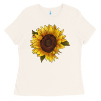 Bone sunflower Ladies Tee - RanaPortraitStore