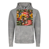 Cloud Rock usa flag with army boot seamless pattern Vintage Hoodie - BundleAndBundleShop