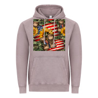 Vintage Zinc usa flag with army boot seamless pattern Vintage Hoodie - BundleAndBundleShop