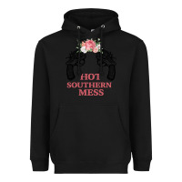 Black Hot Southern Mess Heavyweight Hoodie - Bettercallsaul