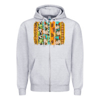 Heather Grey fall brushstroke Zipper Hoodie - BundleAndBundleShop