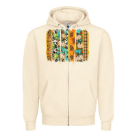 Sandshell fall brushstroke Zipper Hoodie - BundleAndBundleShop