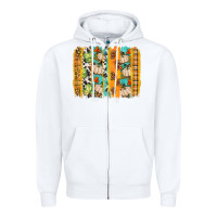 White fall brushstroke Zipper Hoodie - BundleAndBundleShop