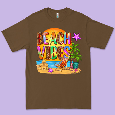 Beach Vibes Premium Tee Designed By Adodesignshop