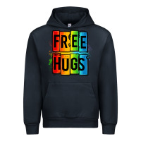 Navy free hugs Urban Hoodie - OliviaCreatesArt