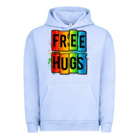 Pigment Grape Ice free hugs Urban Hoodie - OliviaCreatesArt