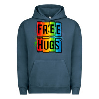 Pigment Midnight Navy free hugs Urban Hoodie - OliviaCreatesArt