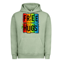 Pigment Oil Green free hugs Urban Hoodie - OliviaCreatesArt