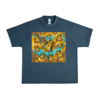 Midnight Navy Bumble Bees Urban Heavy Tee - LillyAllenDesigns