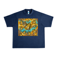 Navy Bumble Bees Urban Heavy Tee - LillyAllenDesigns