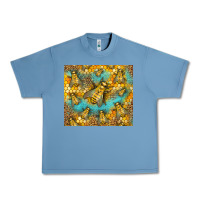 Pebble Blue Bumble Bees Urban Heavy Tee - LillyAllenDesigns