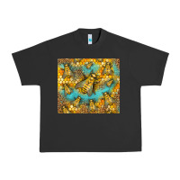 Pigment Black Bumble Bees Urban Heavy Tee - LillyAllenDesigns