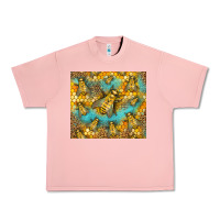 Salmon Bumble Bees Urban Heavy Tee - LillyAllenDesigns