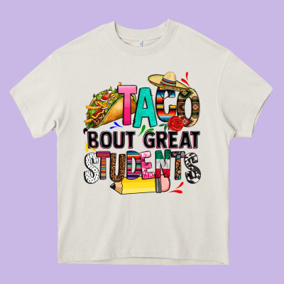 Taco Bout Great Students Heavy Core Tee Designed By Cts Tumbler Store