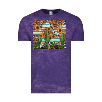 Cloud Purple western cactus and sunflowers Vintage Tee - Jasminsmagicworld