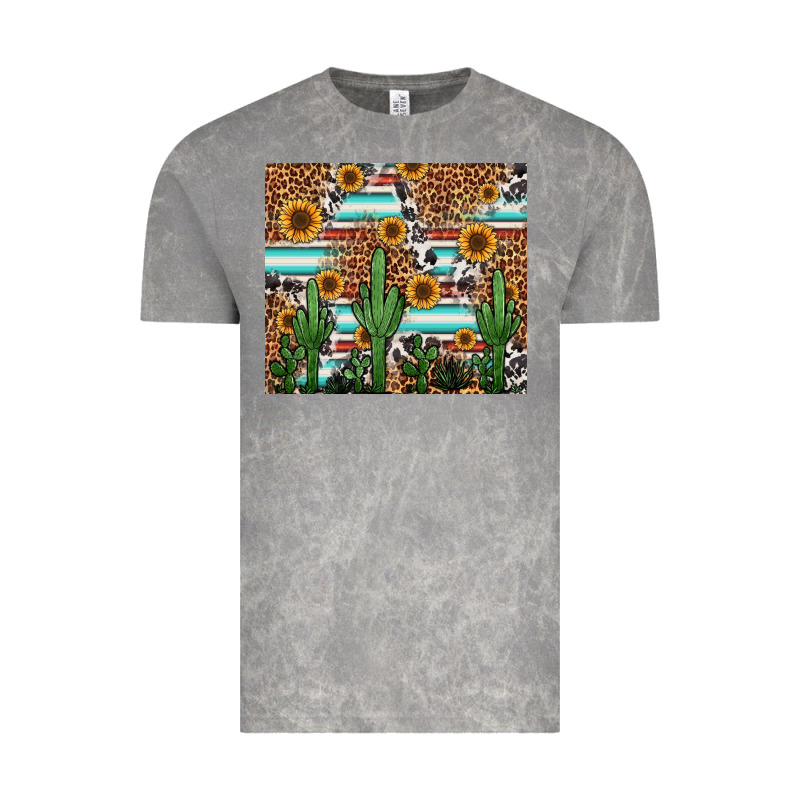 Western Cactus And Sunflowers Vintage Tee by Jasminsmagicworld | Teevron