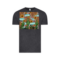Vintage Black western cactus and sunflowers Vintage Tee - Jasminsmagicworld