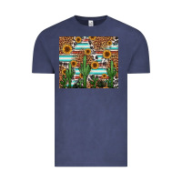 Vintage Denim western cactus and sunflowers Vintage Tee - Jasminsmagicworld