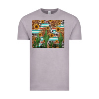 Vintage Zinc western cactus and sunflowers Vintage Tee - Jasminsmagicworld