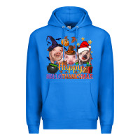 True Royal Happy Hallothanksmas Pigs Premium Hoodie - NancyCooperArtShop