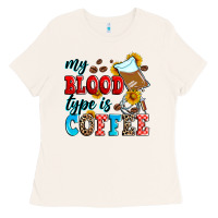 Bone my blood type is coffee Ladies Tee - Zillion Design Studio