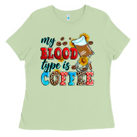 Matcha my blood type is coffee Ladies Tee - Zillion Design Studio