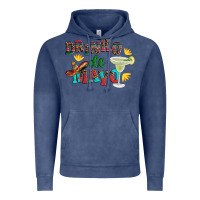 Vintage Denim drinko de mayo with margarita and  sombrero Vintage Hoodie - Artiststas