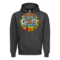 Charcoal Heather i do it for the aha moments round earring Zipper Hoodie - BundleAndBundleShop