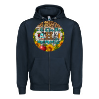 Navy i do it for the aha moments round earring Zipper Hoodie - BundleAndBundleShop