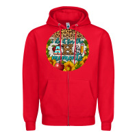 Red i do it for the aha moments round earring Zipper Hoodie - BundleAndBundleShop