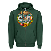 Sports Green i do it for the aha moments round earring Zipper Hoodie - BundleAndBundleShop